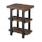Alaterre Furniture Pomona Metal and Wood 2-Shelf End Table AMBA0220 - alternate 1